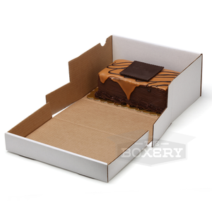 Cake Box, Corrugated, White,   14 x 14 x 6  #50pcs