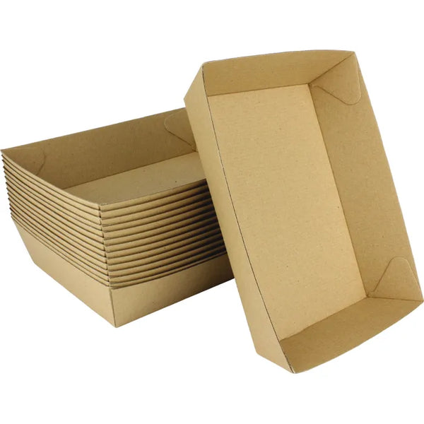 Ripple Food Tray,  180 x 134 x 45 mm, 300pcs,   #3
