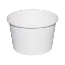 White Paper Container 8 oz 1000pcs (Lids Fit: LSB08, 8L,APL8,GM-Plastic.com) Code: EM-08