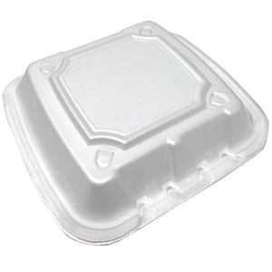 Foam Container With Vents, 8 x 8 x 3,  200pcs, #RE883S-White