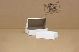 White Cake Boxes,  9 x 6 x 2.5'',   250 pcs