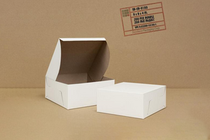 White Cake Boxes, 9 x 9 x 4,  200 pcs
