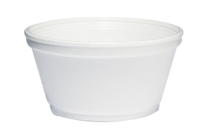 Foam Soup Container, SHORT, 24oz,  500pcs, #24MJ32