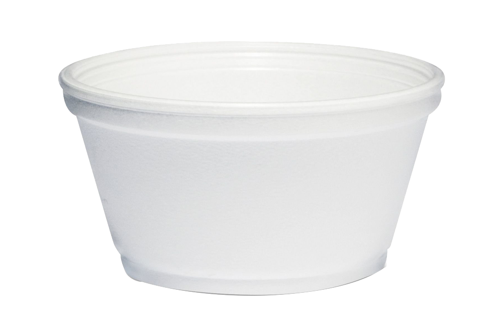 Foam Soup Container, *SHORT*,  8oz 500pcs #8SJ32