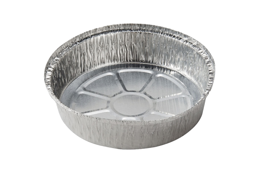 Foil Round Takeout Container,  7'',  500 pcs, #Koality, #AC-7R, #Chef Elite, #AC207H-MC