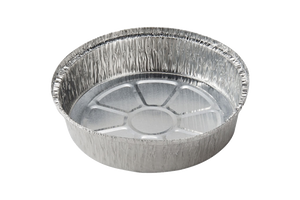 Foil Round Takeout Container,  7'',  500 pcs, #Koality, #AC-7R, #Chef Elite, #AC207H-MC