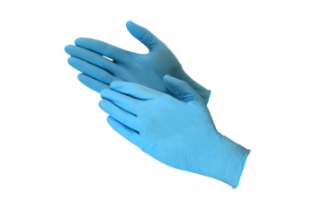 Gloves Blue Nitrile, powder free, 100pcs, #Small