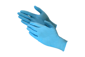 Gloves Blue Nitrile, powder free, 100pcs, #Small
