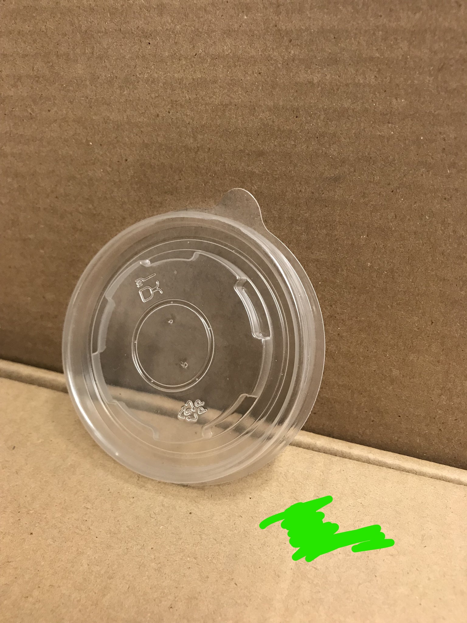 Flat Lids Plastic For Kraft Paper Bowl, #5 oz, 1000/Box, #ICE-3-LF