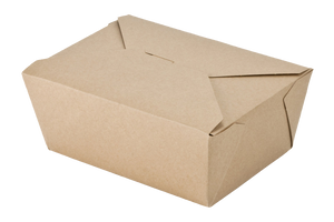 Kraft Paper Food Container, 7.75 x 5.5 x 2 , 300pcs, #K-8300, #8