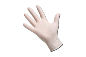 Gloves Latex,  Powder Free, 100 pcs,  #Large