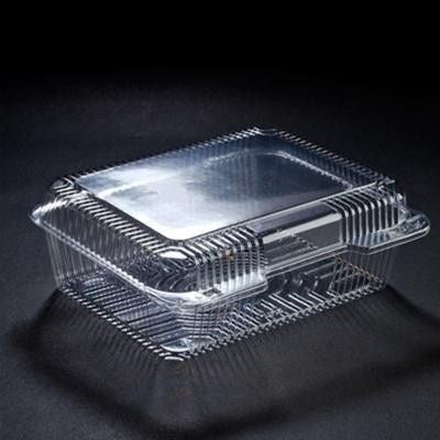 Plastic Container Clear Hinged,   8 x 5.75 x 2.5'',  500 pcs,  #VEL-022