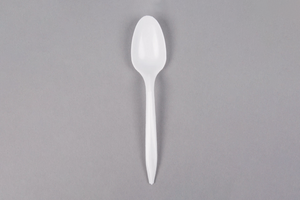 Plastic Tea Spoons  White  1000pcs, #Maple Leaf,  #Medium