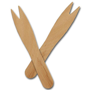 Wooden Chip Forks, 1000 pcs, #80-600C