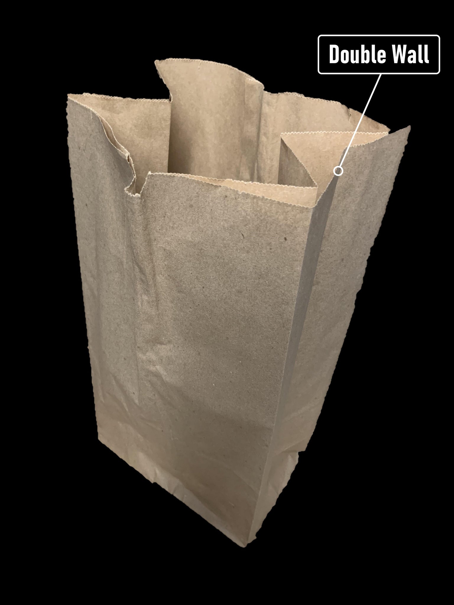 Paper Bags, Brown, 250pcs, #Double-Wall, #25 LB