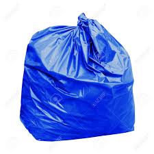 Blue Garbage Bags, 30x38,  200pcs, #Strong
