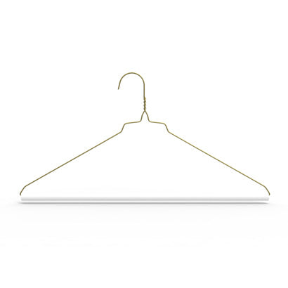 Shirt Hangers,  18'' Gauge, 14.5  White  500pcs #HA30W