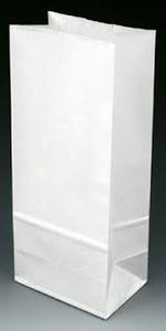 Paper Bags, White, 500pcs, #3 LB